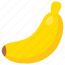 banana, fruit, yellow, food, cartoon, cute