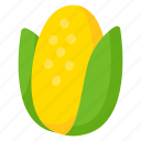 corn, vegetable, maize, cartoon, food, cute, emoji