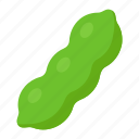 peas, pea, green, legume, cartoon, cute, vegetable