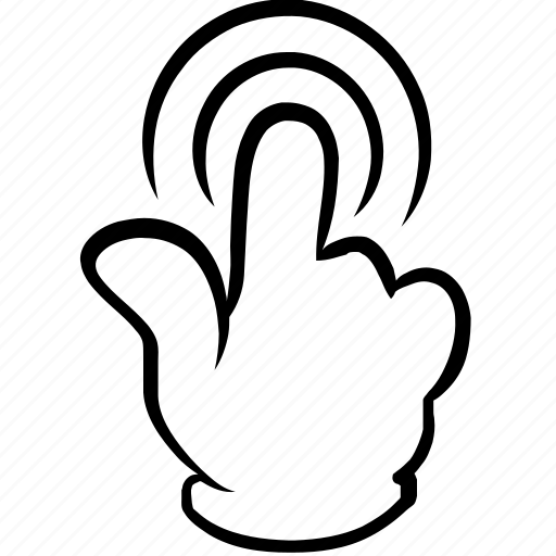 Click, cursor, double, finger, gesture, tap, touch icon - Download on Iconfinder