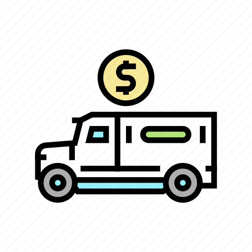 Armored, truck, transport, cash, services, bank icon - Download on Iconfinder