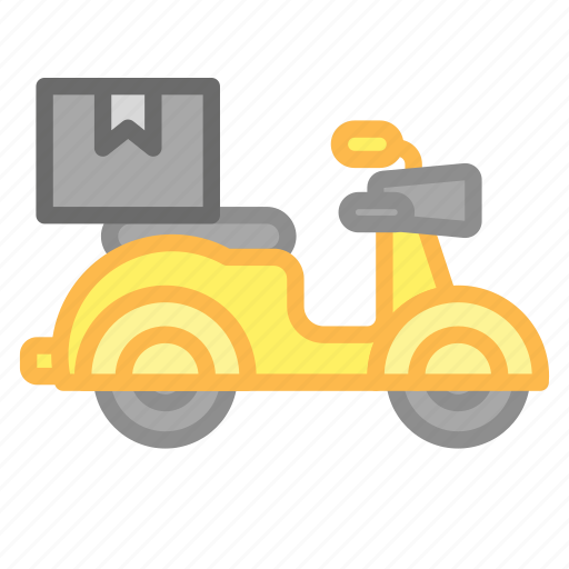Delivery, bike, online, service, courier, transportation, fast icon - Download on Iconfinder