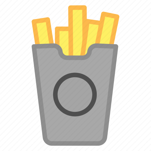 French, fries, junk, food, potato, snack, lunch icon - Download on Iconfinder
