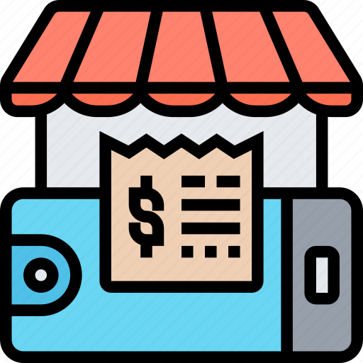 Bill, payment, purchase, transaction, mobile icon - Download on Iconfinder