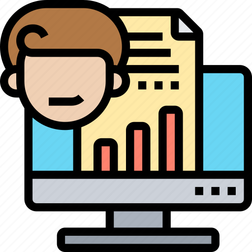 Demographic, analytics, reports, charts, presentation icon - Download on Iconfinder