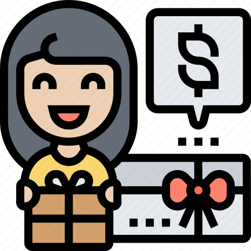 Gift, card, voucher, present, reward icon - Download on Iconfinder