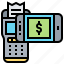 cashless, digital, machine, payment, smartphone 