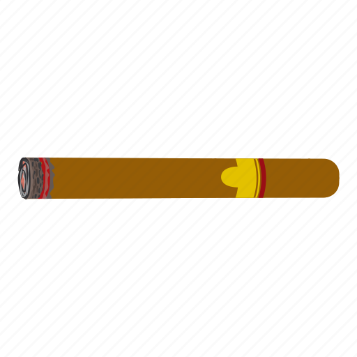 Cartoon, cigar, habit, havana, leaf, smoke, tobacco icon - Download on Iconfinder
