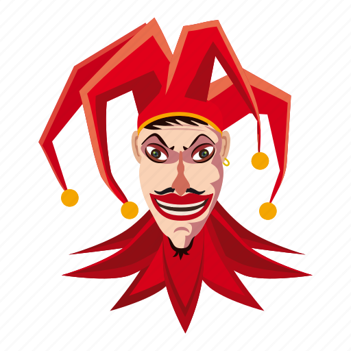 Carnival, cartoon, clown, fool, frightening, jester, terrible icon - Download on Iconfinder