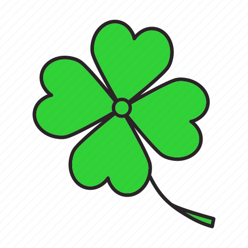 Clover, day, fortune, four-leaf, luck, patrick icon - Download on Iconfinder