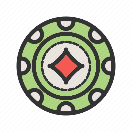 Casino, chip, diamond, gambling, luck, poker, win icon - Download on Iconfinder