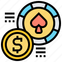 casino, chip, exchange, money, payout