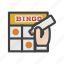 bingo, bingo cards, card game, eureka, game, gambling 