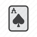 ace, ace card, card, spade card, spades