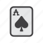 ace, ace card, card, spade card, spades 