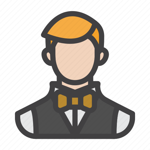 Agent, butler, croupier, gambler, male, player icon - Download on Iconfinder