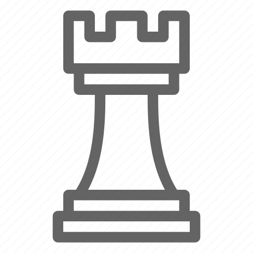 Rook Chess Sticker (Black)