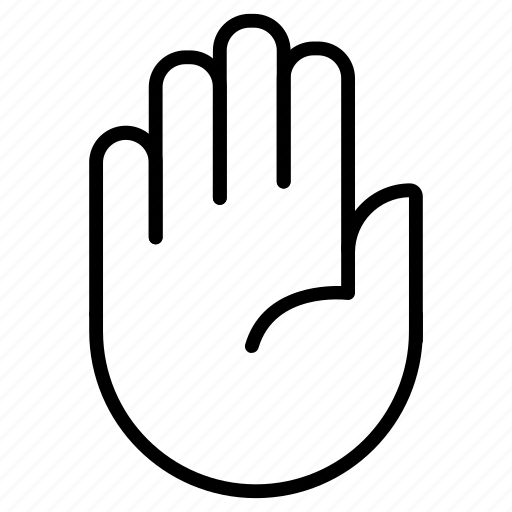Stop, hands, palm, gestures icon - Download on Iconfinder