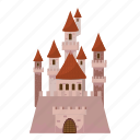 building, cartoon, castle, illustration, medieval, val97, vector