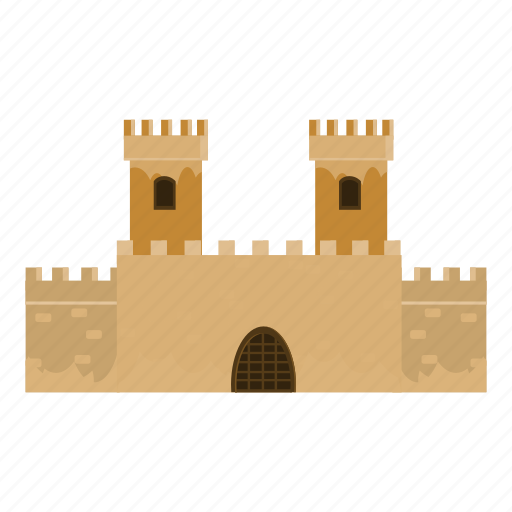Cartoon, building, illustration, vector, medieval, castle icon - Download on Iconfinder