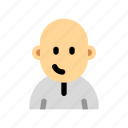 user, avatar, profile, man, bald, middle, age