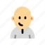 user, avatar, profile, man, bald, middle, age 