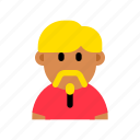 user, avatar, profile, man, beard, adult