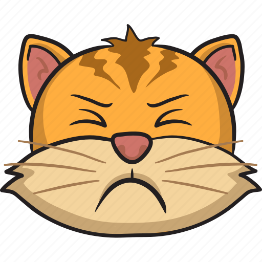 Cartoon, cat, emoji, emoticon, face, smiley icon - Download on Iconfinder