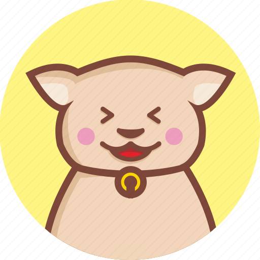 Animal, avatar, cat, circle, excited, expression icon - Download on Iconfinder