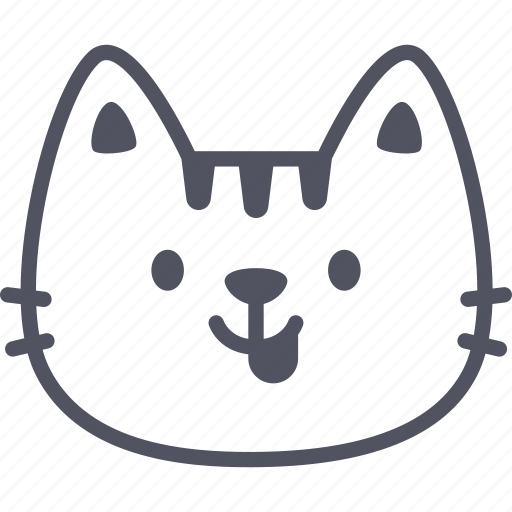 Naughty, cat, emoticon, emoji, emotion, expression, feeling icon - Download on Iconfinder