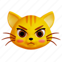 cat, face, emoji, angry, mad, expression 