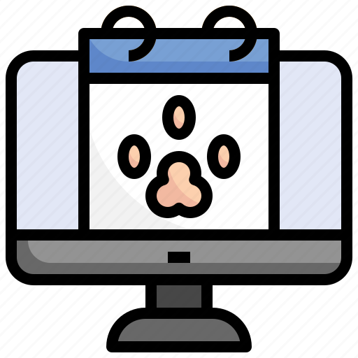 Calendar, computer, vet, time, date, appointment, pet icon - Download on Iconfinder