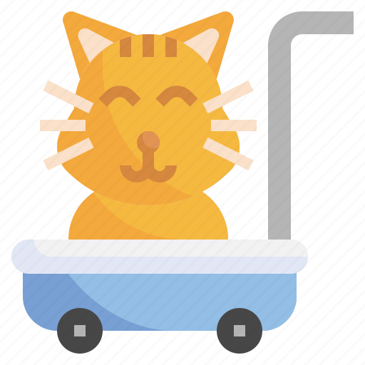 Stroller, wheels, animals, buggies, pushchair, pet, transportation icon - Download on Iconfinder