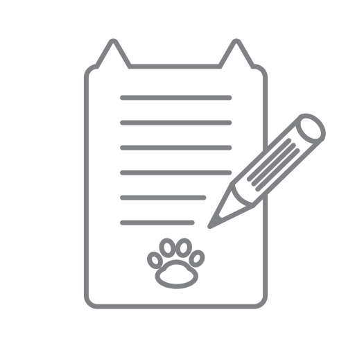 Letter, document, cat, paw icon - Free download