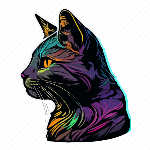 Pet, cat, feline, animal, mammal, kitten, colorful icon - Download on Iconfinder