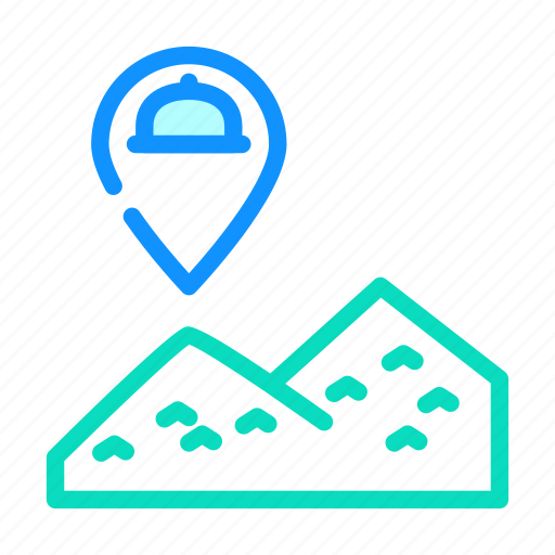 Delivery, to, mountain, catering, service, table icon - Download on Iconfinder