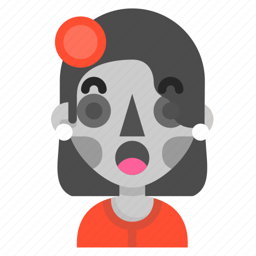 Catrina, death, emoji, halloween, horror, surprised icon - Download on Iconfinder