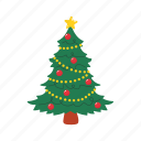toy, flat, icon, christmas, evergreen, tree, decor, house, drawing