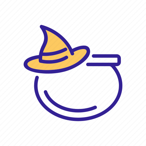 Cauldron, contour, halloween, potion, witch icon - Download on Iconfinder