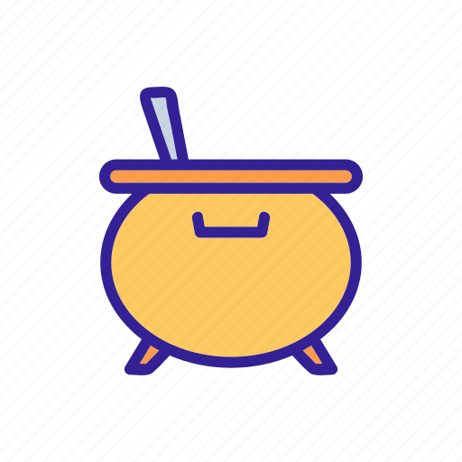 Cauldron, contour, halloween, magic, magician, mystery, witch icon - Download on Iconfinder