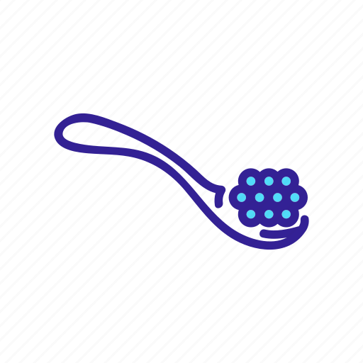 Appetizer, caviar, spoon, white icon - Download on Iconfinder
