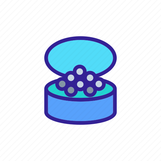 Appetizer, caviar, concept, contour, fish, food, seafood icon - Download on Iconfinder