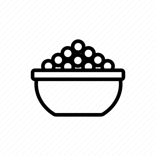 Appetizer, caviar, concept, contour, fish, food icon - Download on Iconfinder