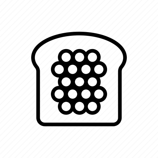 Bread, caviar, concept, contour, sandwich icon - Download on Iconfinder