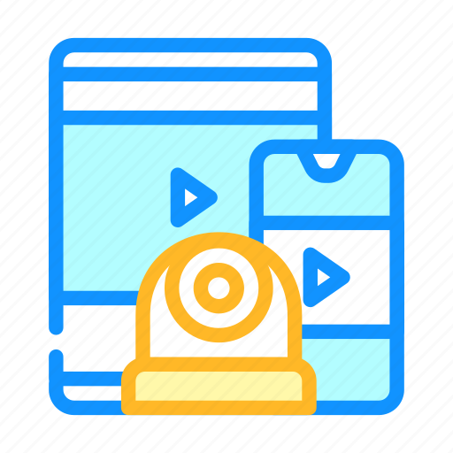 Watching, video, from, gadget, package, product icon - Download on Iconfinder