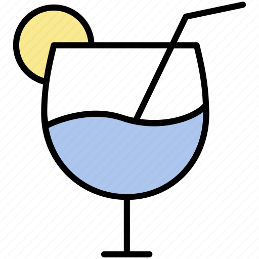 Drink, glass, juice, lemon, party icon - Download on Iconfinder