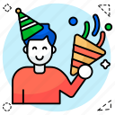 birthday, boy, guy, child, kid, party, boyicons