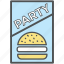 food menu, menu, menu card, party card, party invitation, party menu, restaurant 