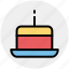 birthday cake, cake, cake with candle, dessert, sweet 