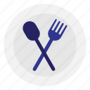 cutlery, kitchen, female, food, knife, fork, restaurant, spoon